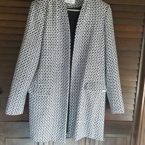Calvin Klein Tweed Long coat style Blazer Size 12
